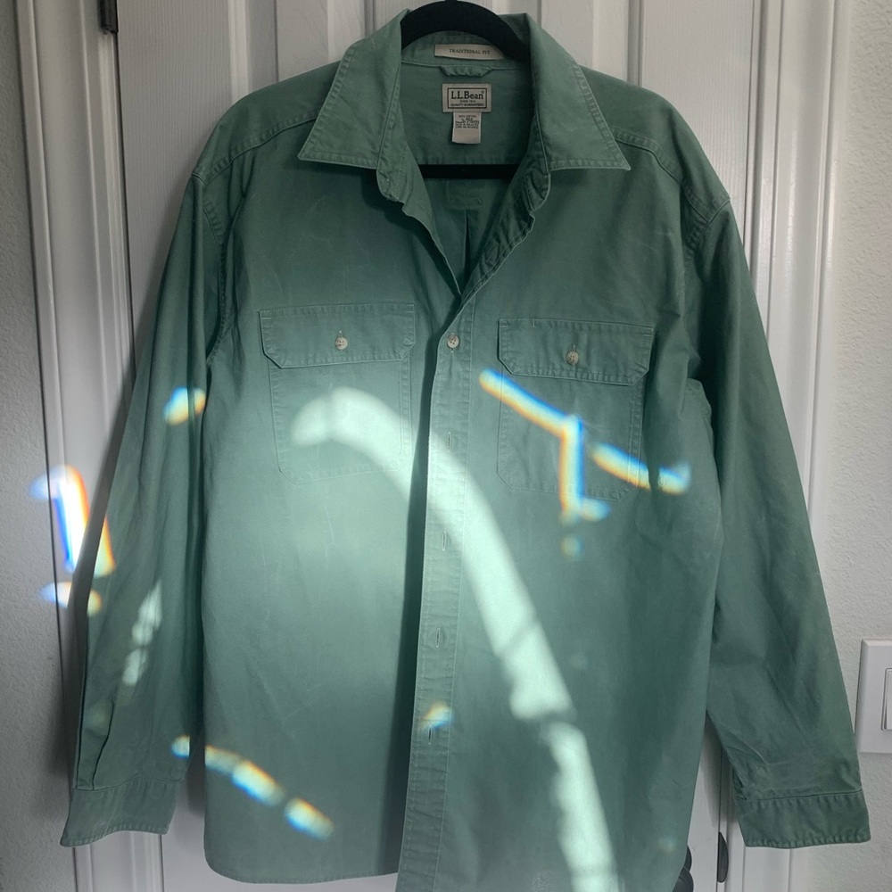 L.L. Bean Men's Sage Green Shirt Jacket